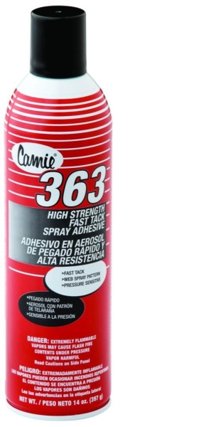 313 Fast Tack Upholstery Adhesive, 12 oz Aerosol Spray, Dries Clear, Dozen  - Office Express Office Products