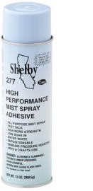 Shelby 277 High Performance Mist Aerosol Adhesive 13 OZ. Can
